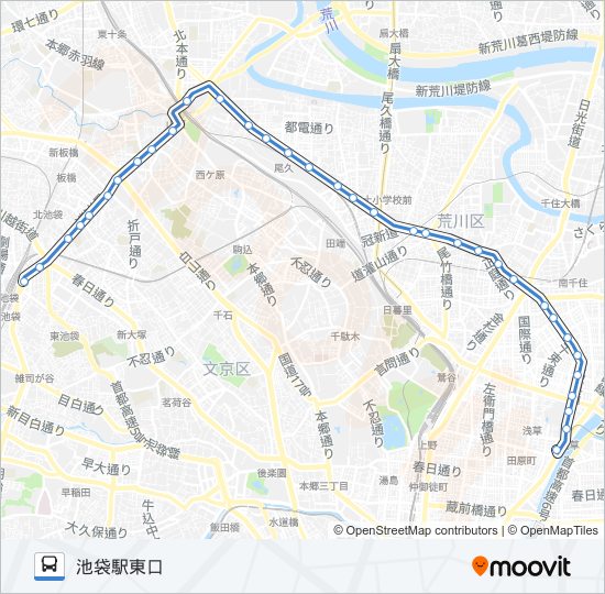 草６４ バスの路線図