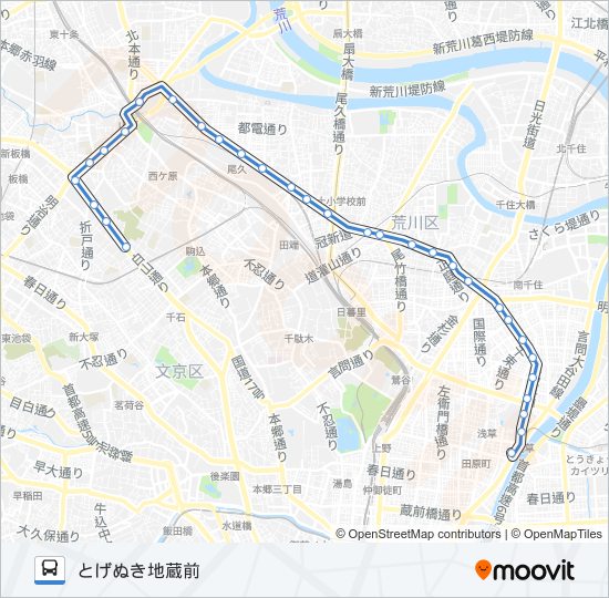 草６４ bus Line Map