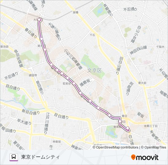 都０２ バスの路線図