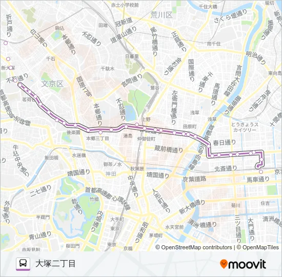 都０２ バスの路線図