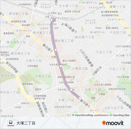 都０２ バスの路線図