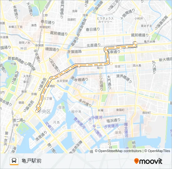 錦１１ バスの路線図