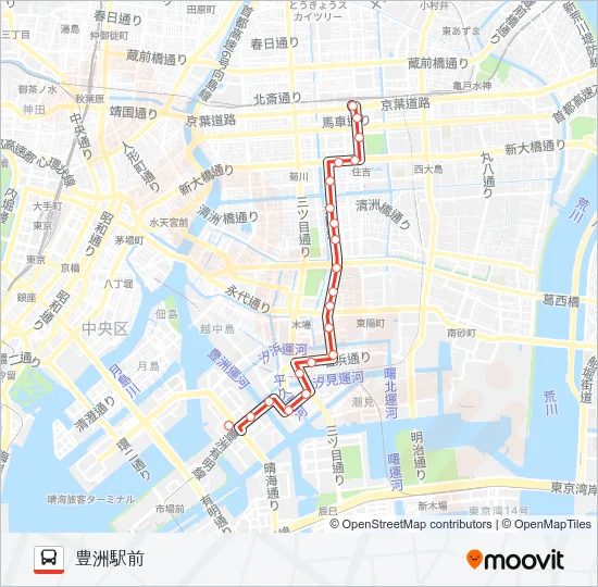 錦１３ Bus Line Map