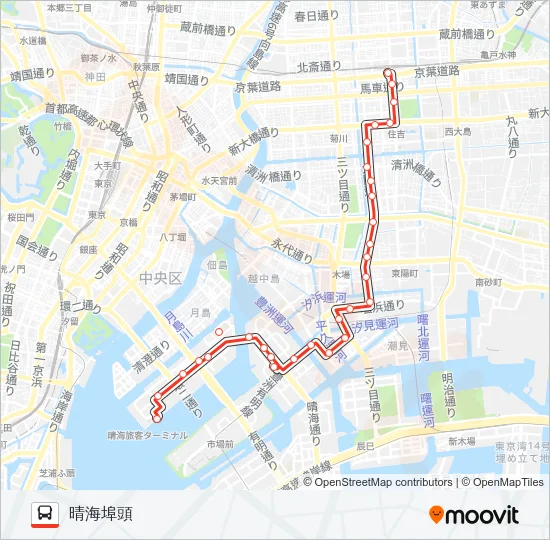 錦１３ バスの路線図