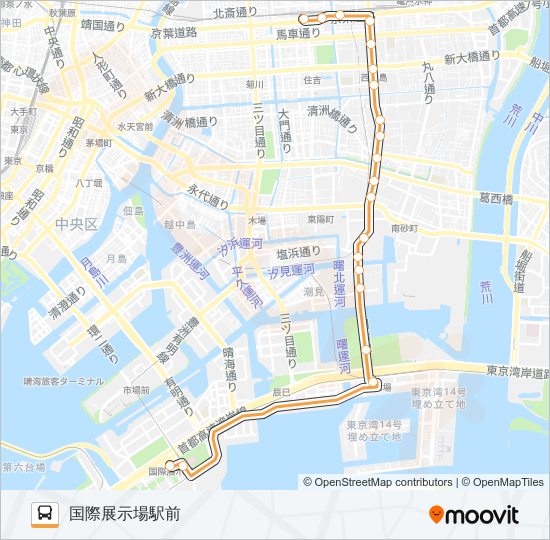 錦１８ バスの路線図