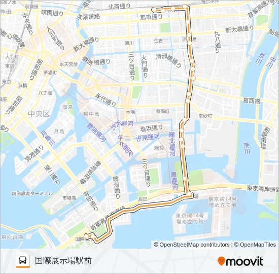 錦１８ バスの路線図