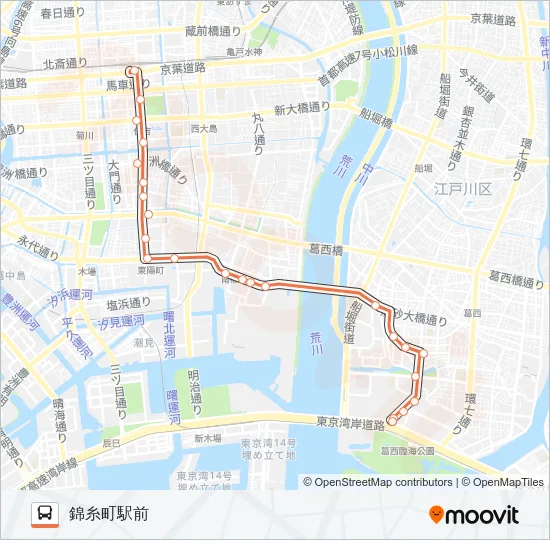 錦２２ Bus Line Map