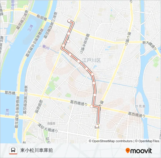 錦２５ バスの路線図