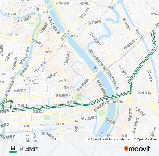 錦２７ バスの路線図