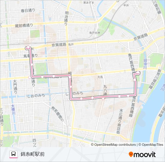 錦２８ Bus Line Map