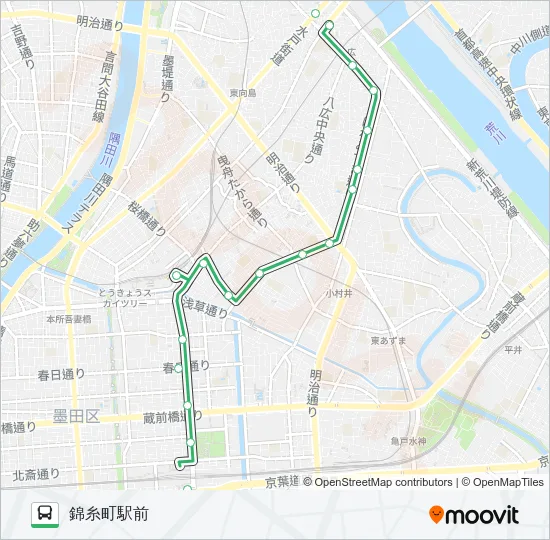 錦３７ Bus Line Map