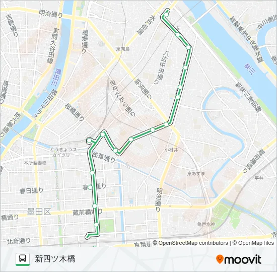 錦３７ バスの路線図