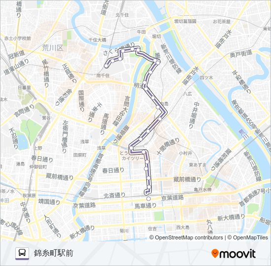 錦４０ Bus Line Map