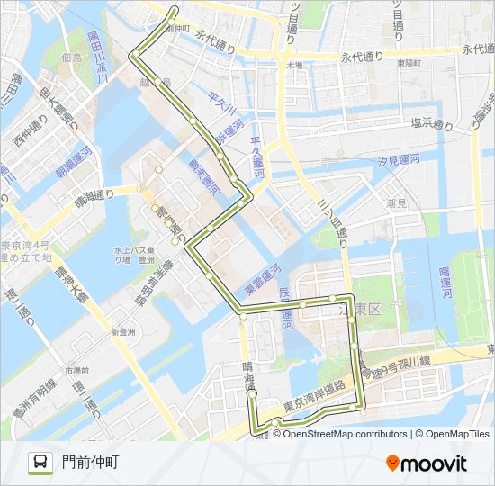 門１９ Bus Line Map
