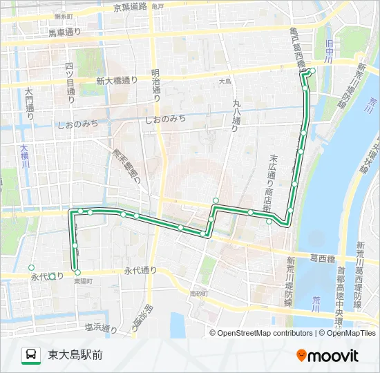 門２１ Bus Line Map