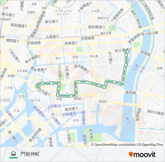 門２１ Bus Line Map