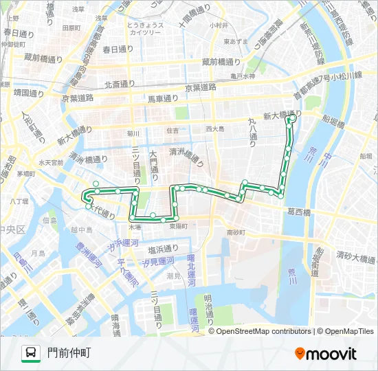 門２１ Bus Line Map