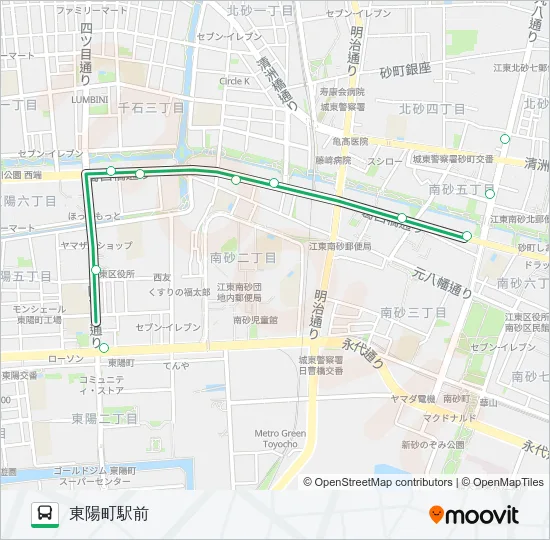 門２１ Bus Line Map