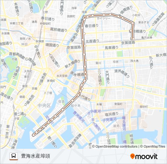 門３３ Bus Line Map