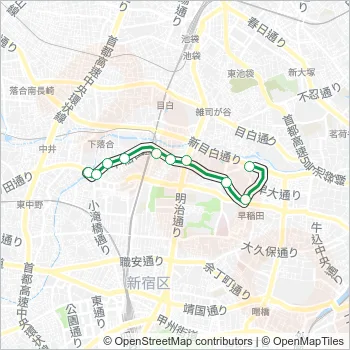飯６４ Bus Line Map