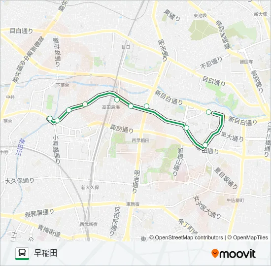 飯６４ バスの路線図