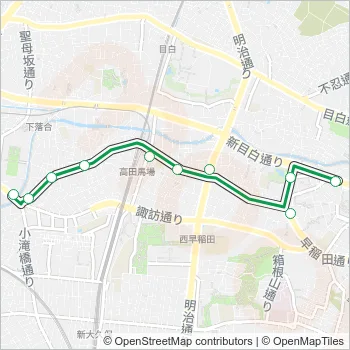 飯６４ Bus Line Map