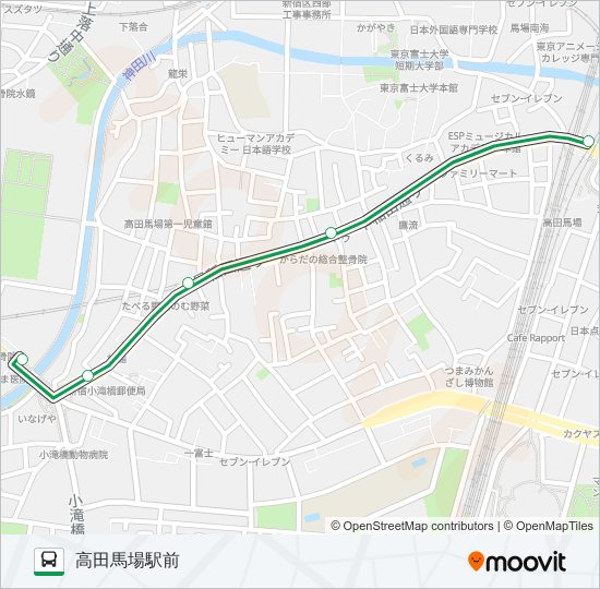 飯６４ bus Line Map
