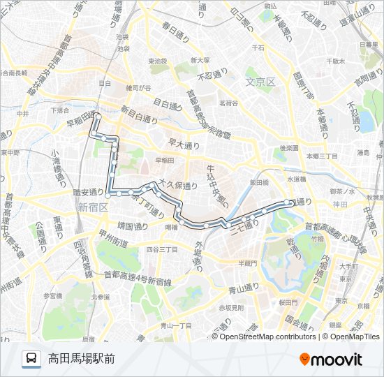 高７１ Bus Line Map
