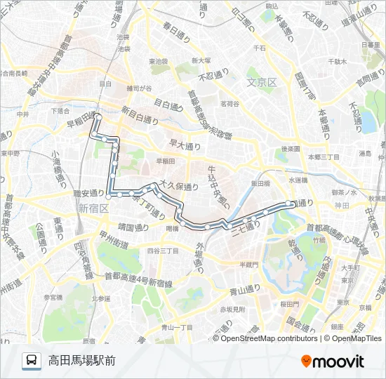 高７１ Bus Line Map