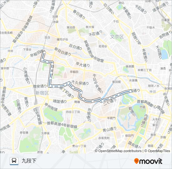 高７１ bus Line Map