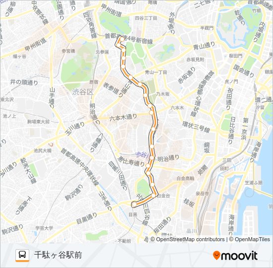 黒７７ Bus Line Map