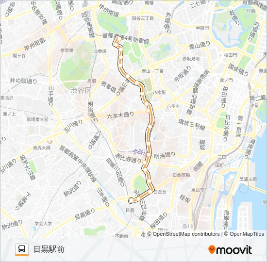 黒７７ バスの路線図