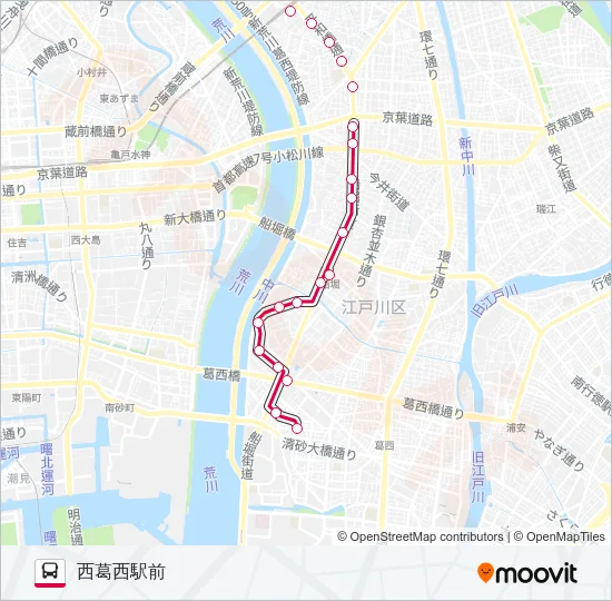 新小２１ Bus Line Map