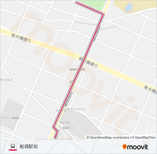 新小２１ Bus Line Map