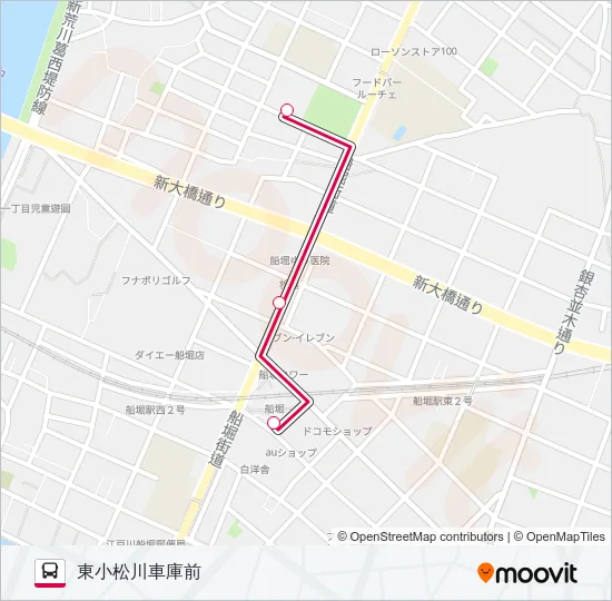 新小２１ Bus Line Map