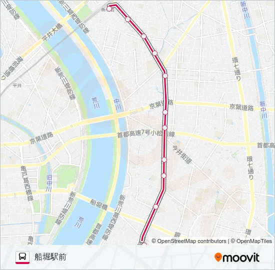 新小２１ Bus Line Map