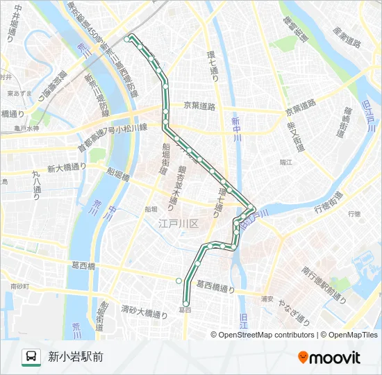 新小２２ バスの路線図