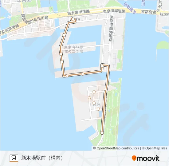 木１１甲 バスの路線図