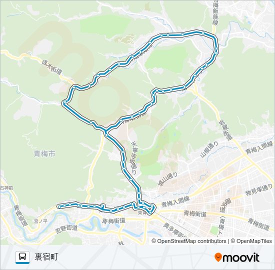 梅７４甲 Bus Line Map