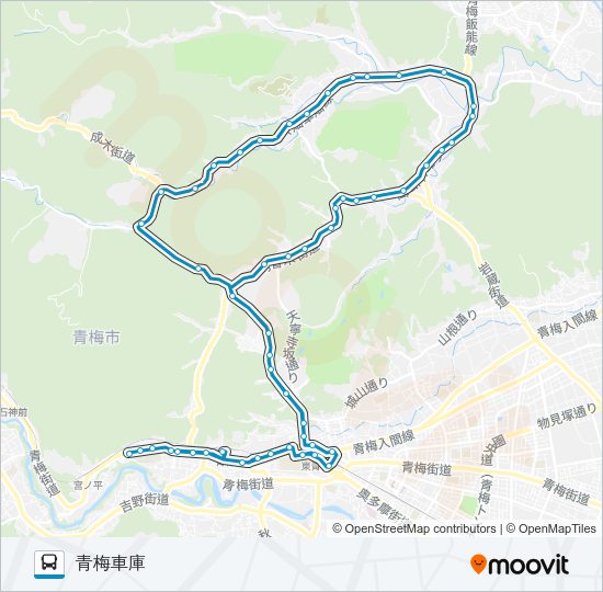 梅７４甲 Bus Line Map