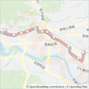 梅７７丁 Bus Line Map
