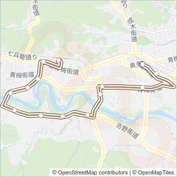梅７７丙 Bus Line Map