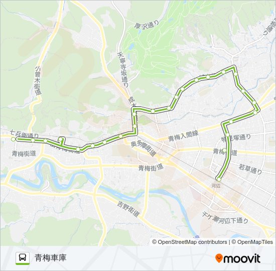 梅７７甲 Bus Line Map