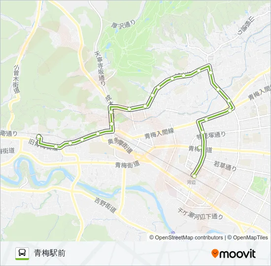 梅７７甲 Bus Line Map