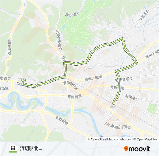 梅７７甲 Bus Line Map