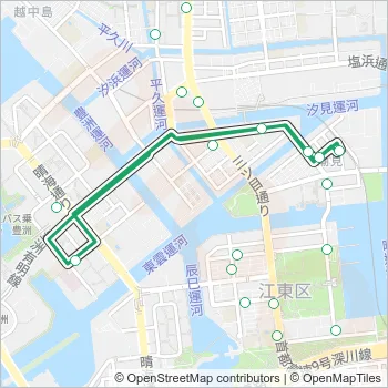 江東０１ Bus Line Map