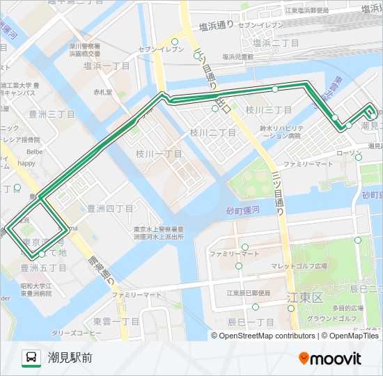 江東０１ Bus Line Map