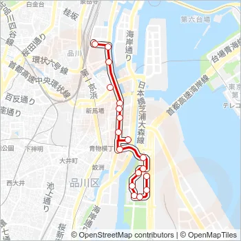 深夜０７ Bus Line Map