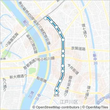 深夜１２ Bus Line Map