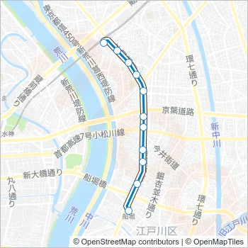 深夜１２ Bus Line Map